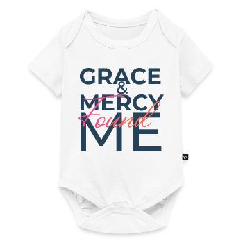 Grace & Mercy Found Me - Baby Premium short-sleeve bodysuit - white - Front