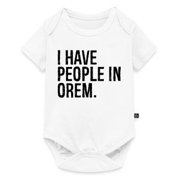 J’ai des gens à Orem - Body à manches courtes Premium Bébé - blanc - Devant