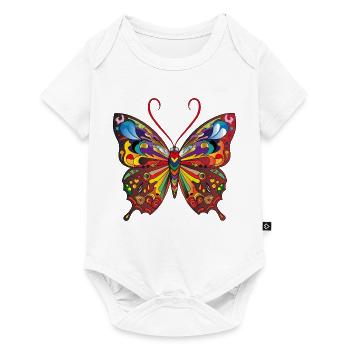 The Colorful Butterfly - Baby Premium short-sleeve bodysuit - white - Front