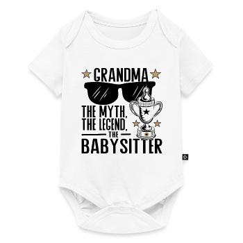 Grandma – The Myth, the Legend, the Babysitter - Baby Premium short-sleeve bodysuit - white - Front