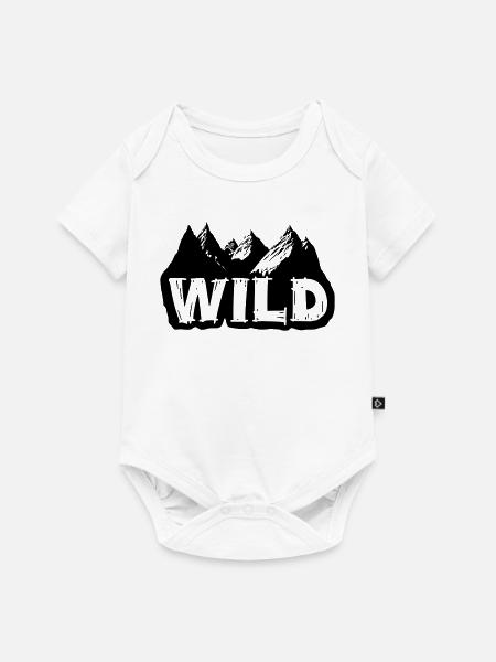 Into the Wild [Schwarz] - Baby Premium Kurzarmbody - Weiß