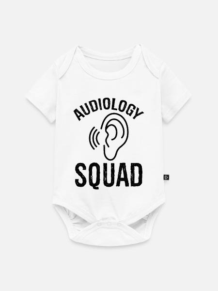 audiology squad - Baby Premium Kurzarmbody - Weiß