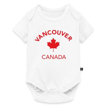 VANCOUVER CANADA - Baby Premium Kurzarmbody - Weiß - Vorne