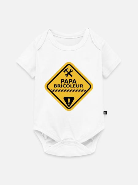 Handwerker Papa - Baby Premium Kurzarmbody - Weiß