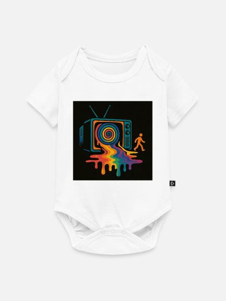 Melted Media – Raus aus der Matrix - Baby Premium Kurzarmbody - Weiß