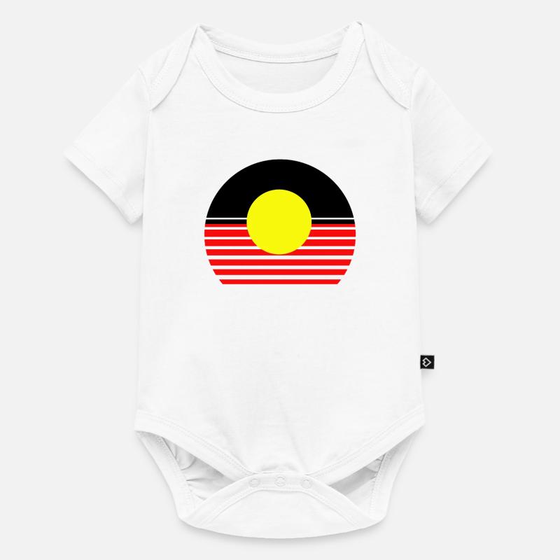 Australiens aborigènes - Body à manches courtes Premium Bébé - blanc