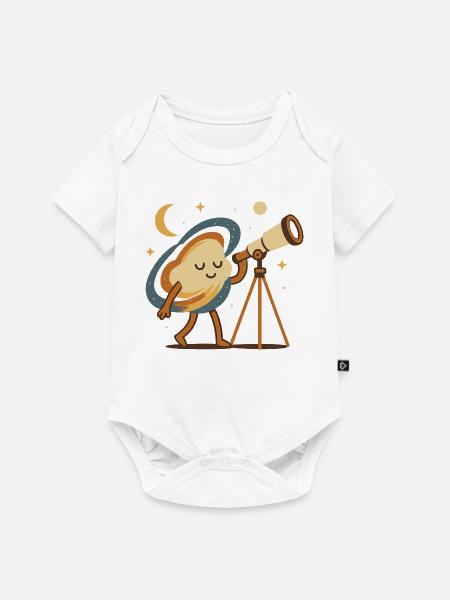 Galaktischer Entdecker - Baby Premium Kurzarmbody - Weiß