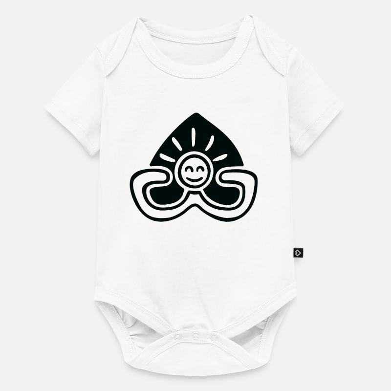 Détendez-vous et souriez - Body à manches courtes Premium Bébé - blanc