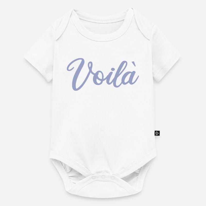 Voilà - violet - Body à manches courtes Premium Bébé - blanc