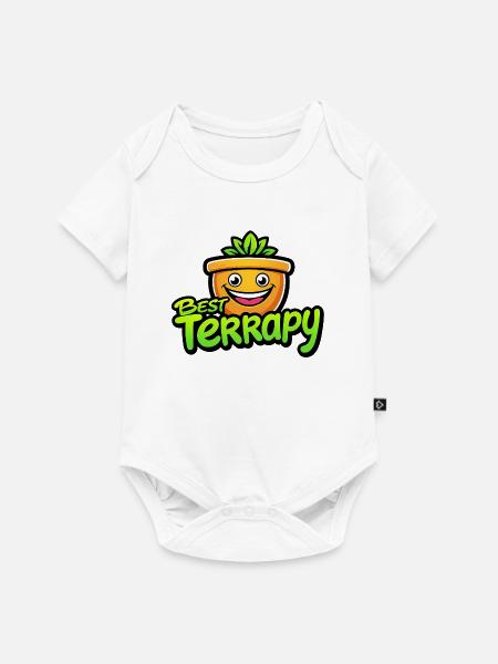 Best Terrapy - Baby Premium Kurzarmbody - Weiß