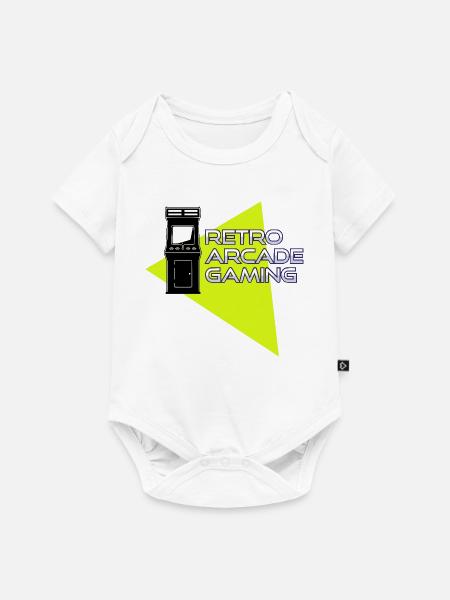 Retro-Arcade-Spiele - Baby Premium Kurzarmbody - Weiß