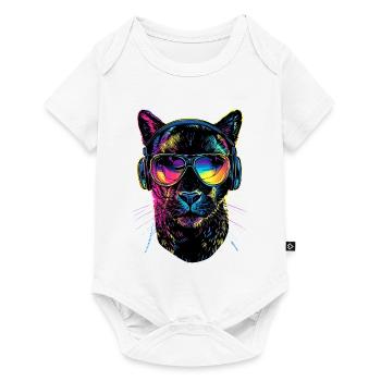Panther Leopard Raubkatze Süße Großkatze Panter - Baby Premium Kurzarmbody - Weiß - Vorne