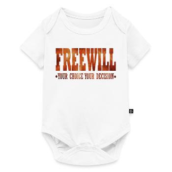 FreeWill - Baby Premium short-sleeve bodysuit - white - Front