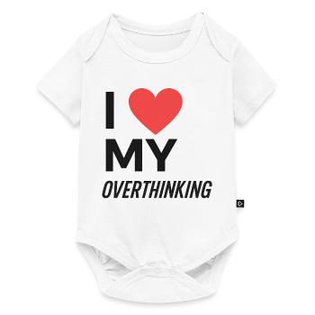 I Love My Overthinking - Baby Premium Kurzarmbody - Weiß - Vorne