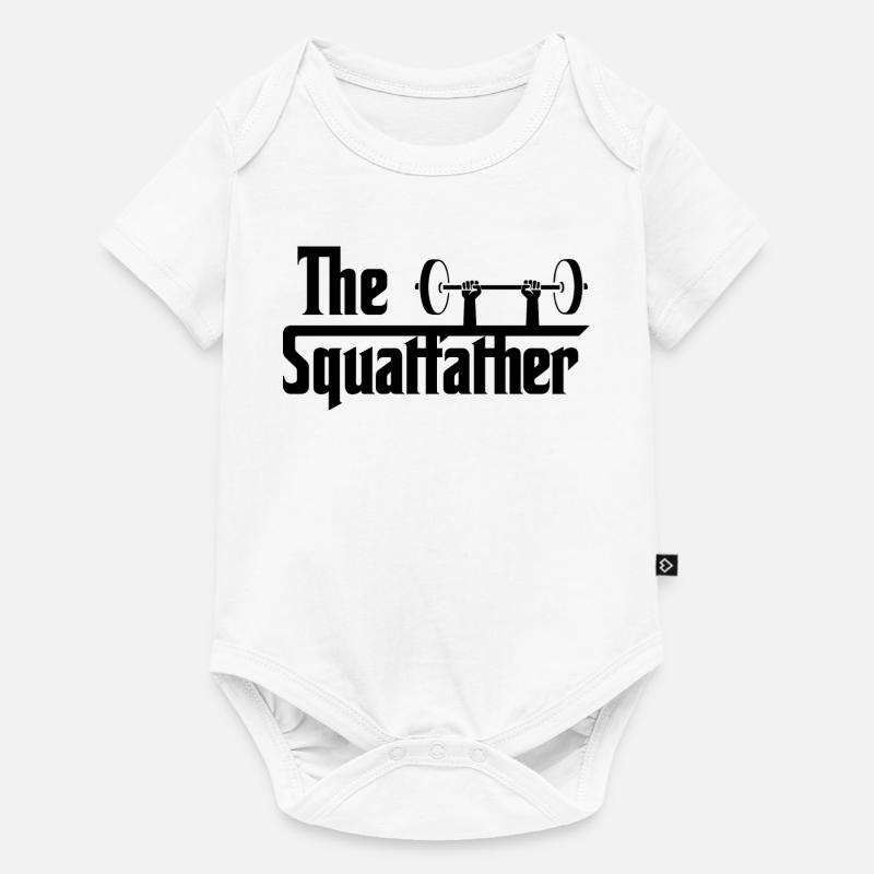 Le Squatfather noir - Body à manches courtes Premium Bébé - blanc