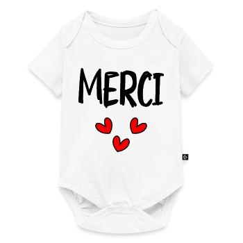 MERCI. MAÎTRESSE. MAÎTRE. MERCI MAÎTRESSE - Body à manches courtes Premium Bébé - blanc - Devant