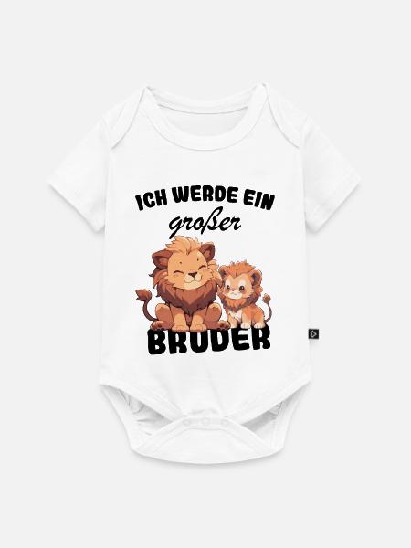 Nachwuchs Verkünden | Ich Werde Großer Bruder 2027 - Baby Premium Kurzarmbody - Weiß