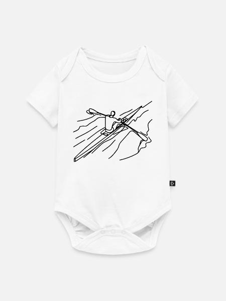 Ruderer Zeichnung - Baby Premium Kurzarmbody - Weiß