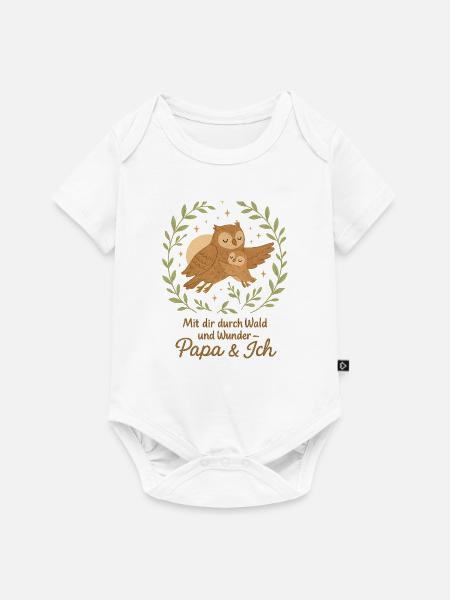 Papa und ich - Baby Premium Kurzarmbody - Weiß