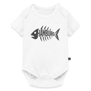 Hamburger Grätenkult - Baby Premium Kurzarmbody - Weiß - Vorne