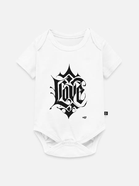 Love Lettering - Baby Premium Kurzarmbody - Weiß