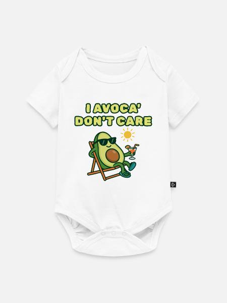 Avocado Chill: Mir ist Avoca egal. - Baby Premium Kurzarmbody - Weiß