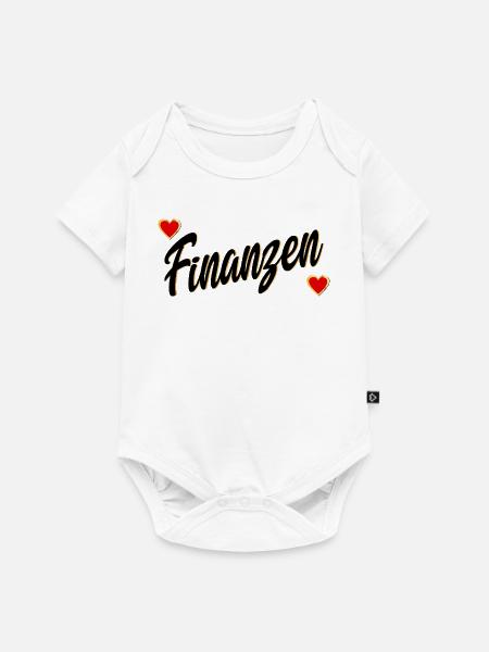GELD LIEBEN FINANZEN - Baby Premium Kurzarmbody - Weiß