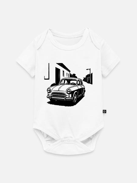 Wirtschaftswunder-Klassiker - Baby Premium Kurzarmbody - Weiß