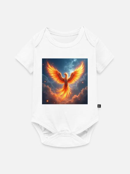 Krafttier Phoenix - Baby Premium Kurzarmbody - Weiß
