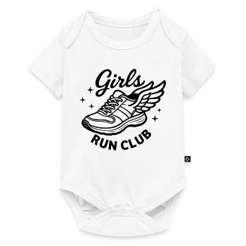 Girls Run club - Baby Premium short-sleeve bodysuit - white - Front
