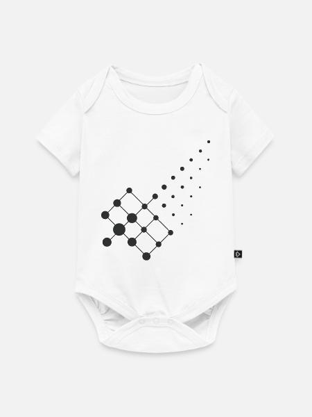 Diffusion Geometry – Chemie Design - Baby Premium Kurzarmbody - Weiß