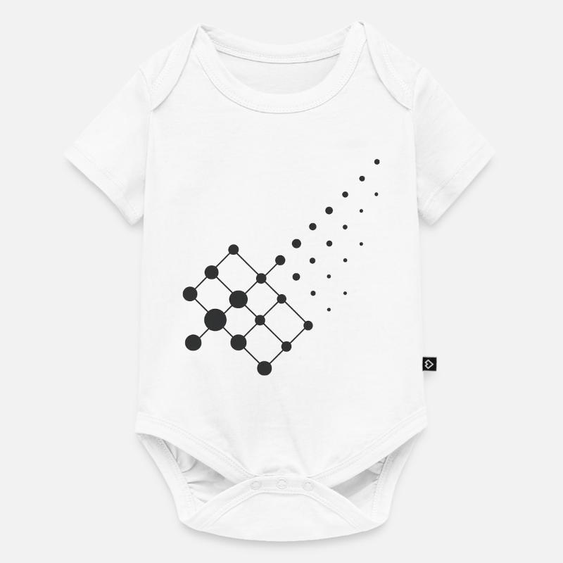 Géométrie de diffusion – Conception chimique - Body à manches courtes Premium Bébé - blanc