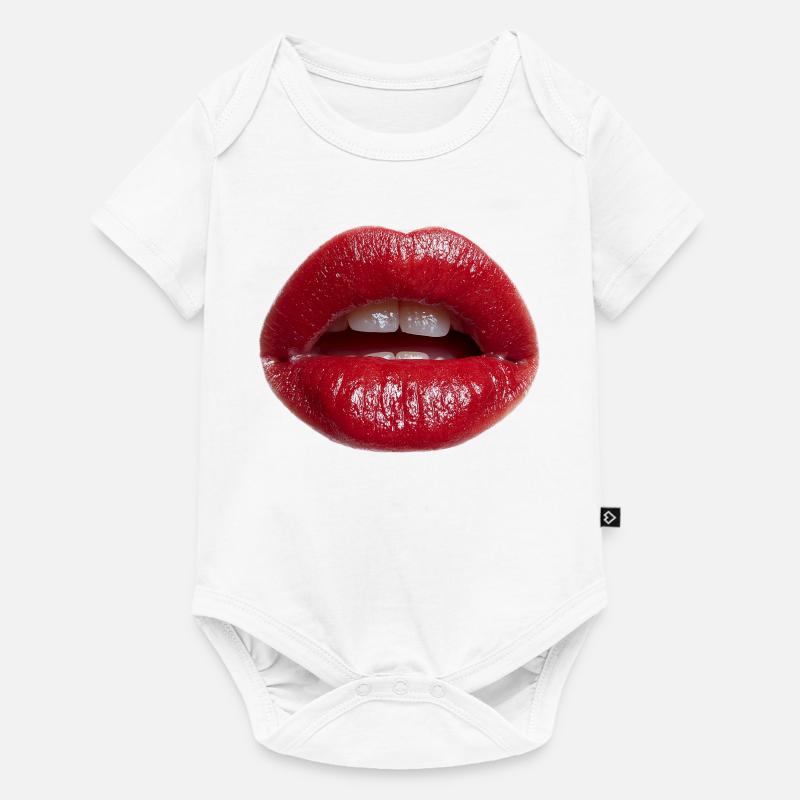Lips - Baby Premium short-sleeve bodysuit - white