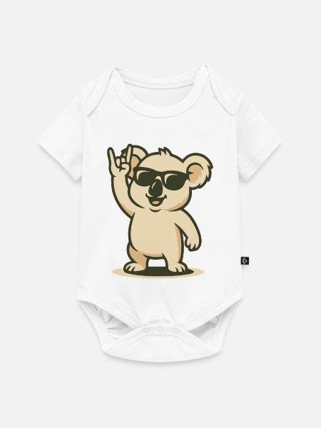 Rock’n’Koala - Baby Premium Kurzarmbody - Weiß