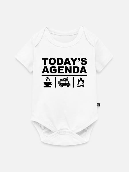 Todays Agenda - Baby Premium Kurzarmbody - Weiß