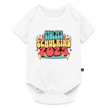 Stolzes Schulkind 2025 - Baby Premium Kurzarmbody - Weiß - Vorne