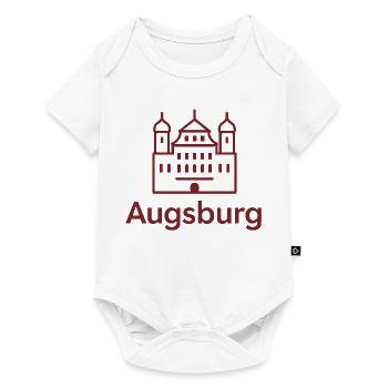 Augsburg Skyline Schlosslinie - Baby Premium Kurzarmbody - Weiß - Vorne