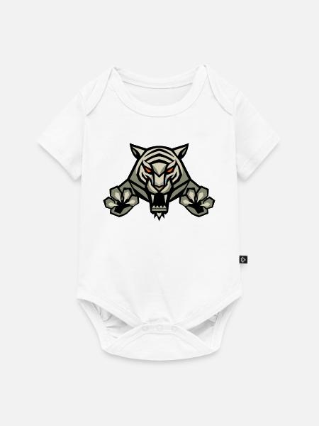 TIGER LEVEL 2 - Baby Premium Kurzarmbody - Weiß