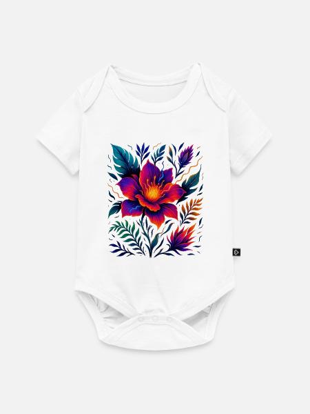 Elektrischer Vorsprung - Baby Premium Kurzarmbody - Weiß