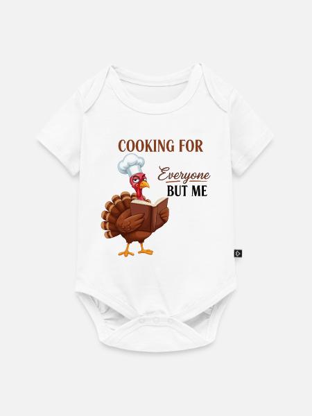 Kochmuffel-Truthahn - Baby Premium Kurzarmbody - Weiß