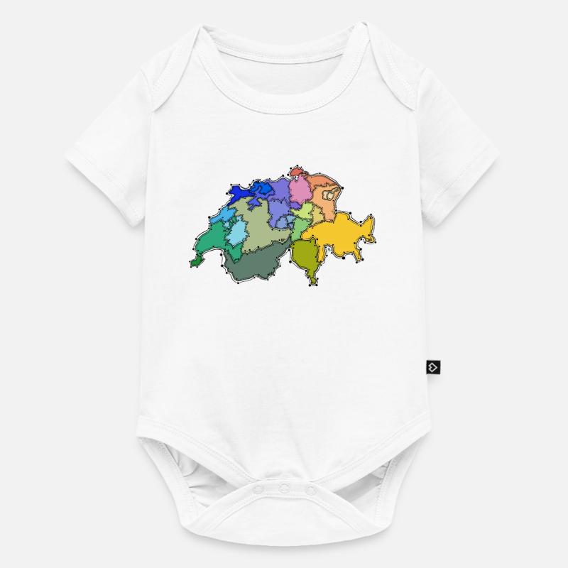 Die Schweiz - Baby Premium Kurzarmbody - Weiß