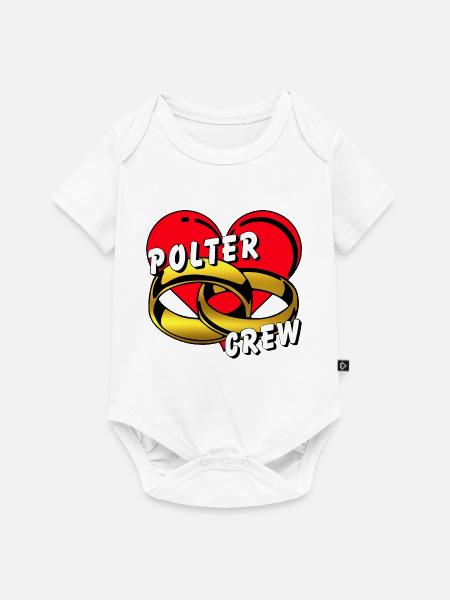 Polter Crew , Junggesellenabschied ............... - Baby Premium Kurzarmbody - Weiß