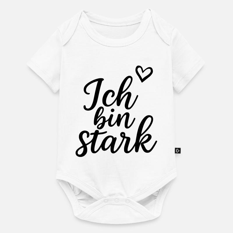 Ich bin stark - Baby Premium Kurzarmbody - Weiß