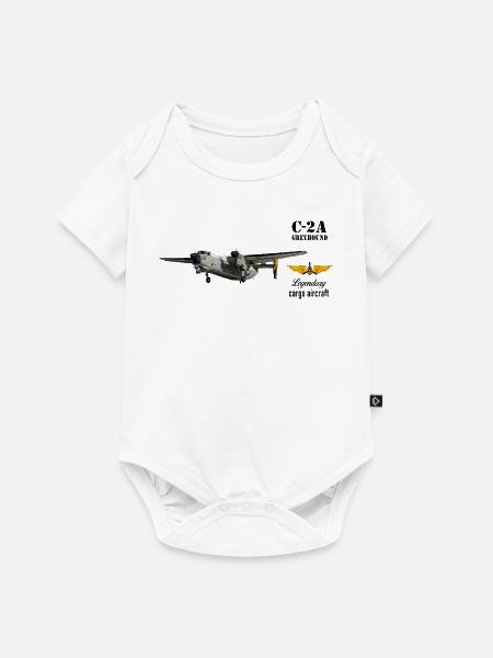 C-2A Greyhound - Baby Premium Kurzarmbody - Weiß