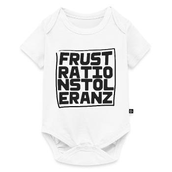 Frustrationstoleranz - Baby Premium Kurzarmbody - Weiß - Vorne