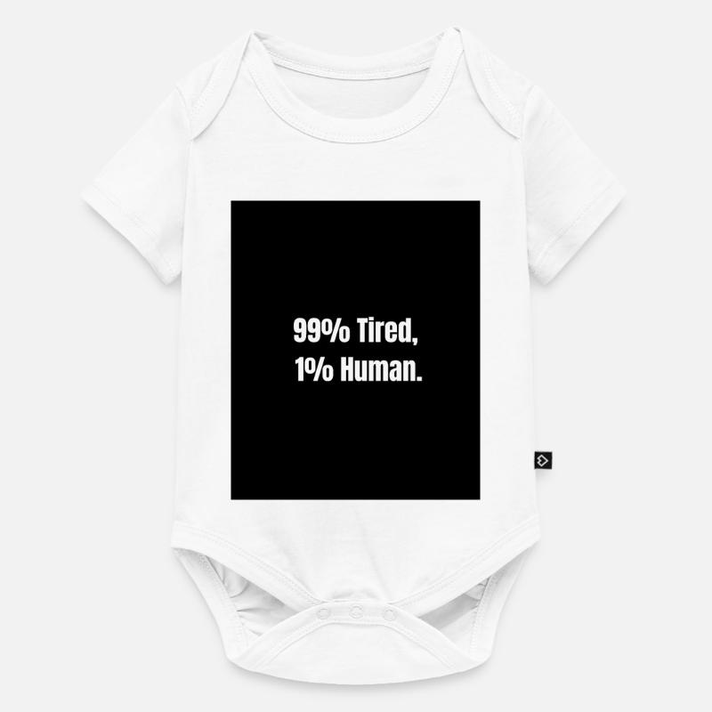 99% Tired – Zero Battery Mode - Baby Premium short-sleeve bodysuit - white
