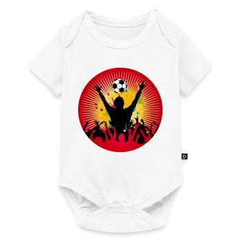 Football fan power – une atmosphère pure dans le stade - Body à manches courtes Premium Bébé - blanc - Devant