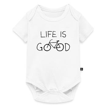LIFE IS GOOD - Baby Premium short-sleeve bodysuit - white - Front