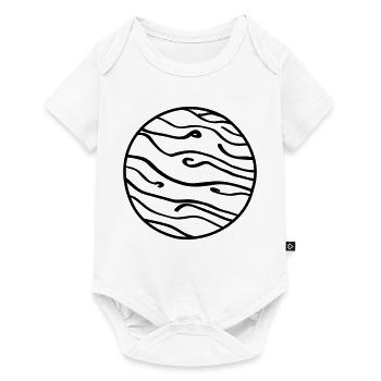 Planet Space Doodle - Baby Premium short-sleeve bodysuit - white - Front