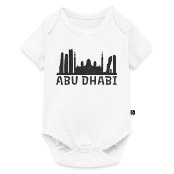 Abu Dhabi Nightscape - Baby Premium Kurzarmbody - Weiß - Vorne